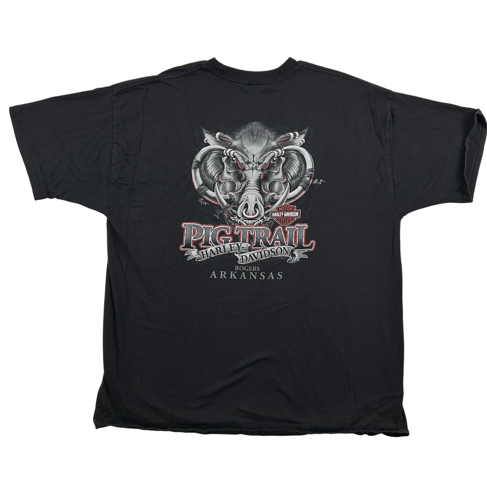 Harley-Davidson T-Shirt Mens 2XL Pig Trail Bikes Blues BBQ 2020 Graphic Black